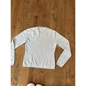 Autumn Cashmere Womens Cashmere Textured Ribbed Long Sleeve Sweater Sz S M0354